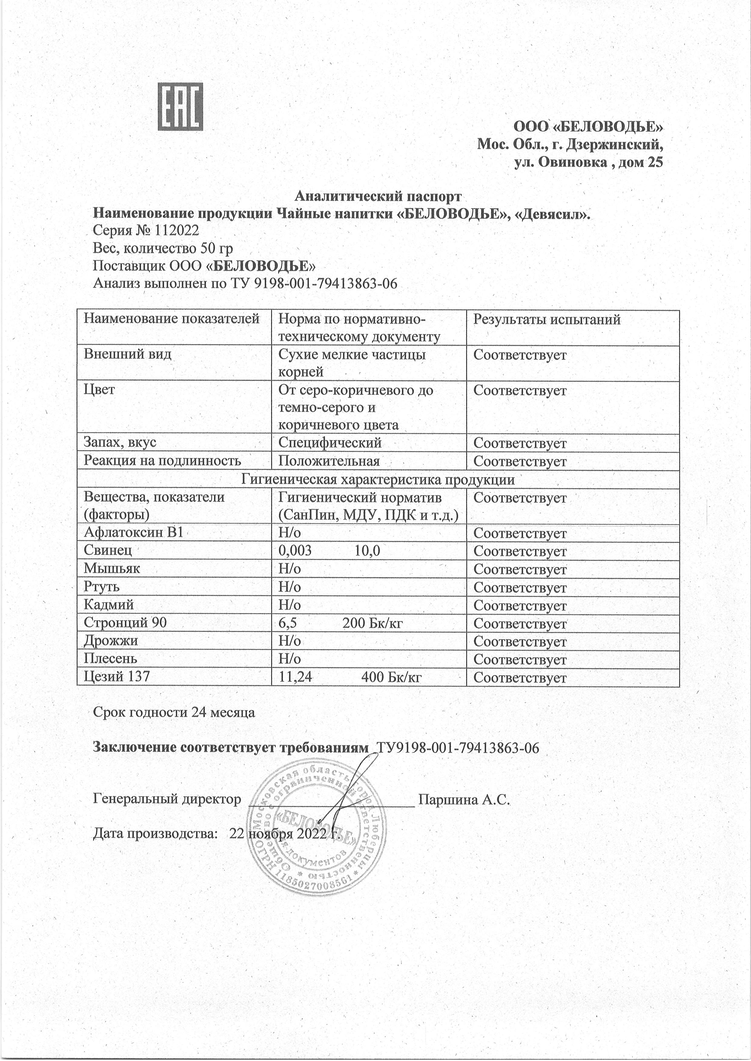Паспорт №112022